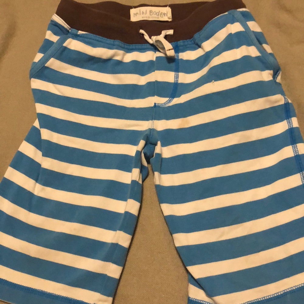 Mini Boden Striped Shorts